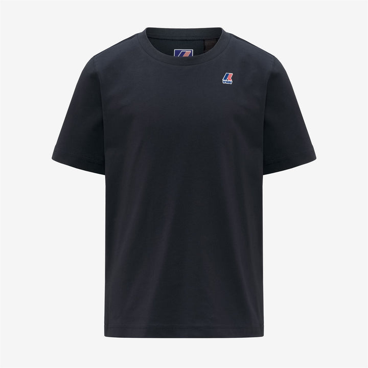 T-shirt unisex blu in cotone per bambini, adatta a tutte le stagioni 1