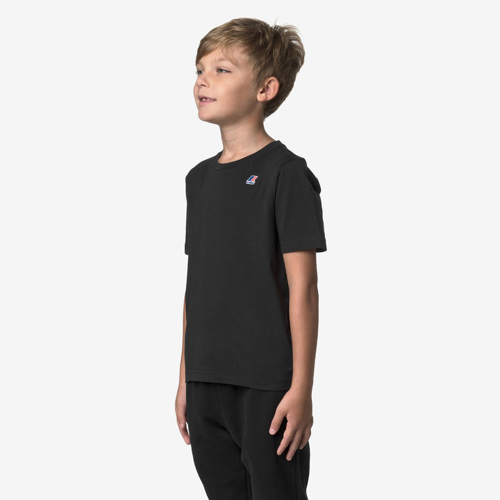Black Kid Unisex Cotton T-Shirt for All Seasons 5