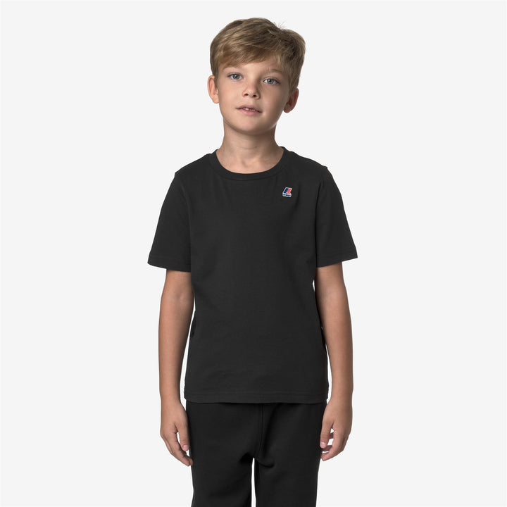 Black Kid Unisex Cotton T-Shirt for All Seasons 4