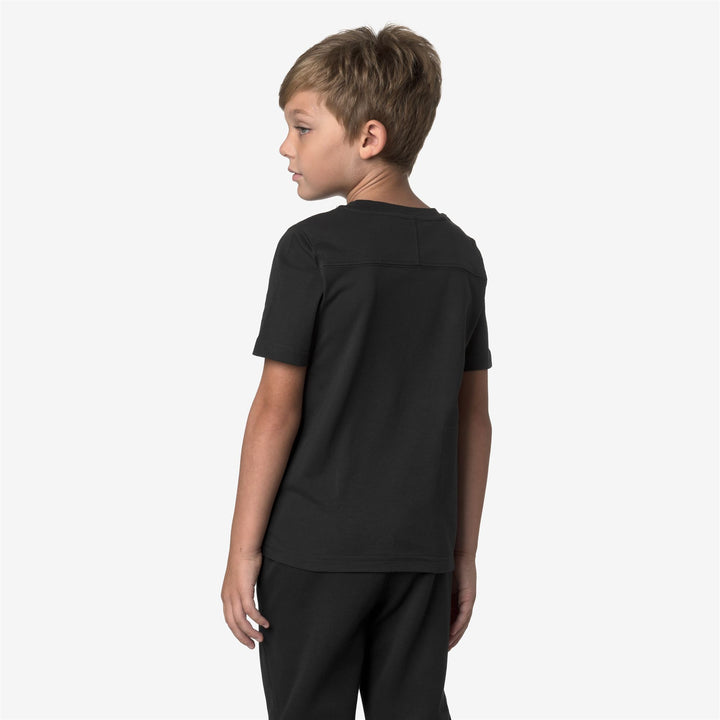 Black Kid Unisex Cotton T-Shirt for All Seasons 6