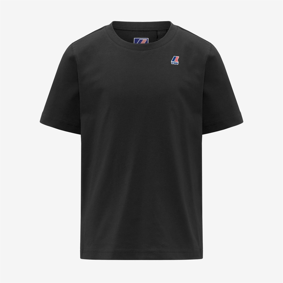 Black Kid Unisex Cotton T-Shirt for All Seasons 01