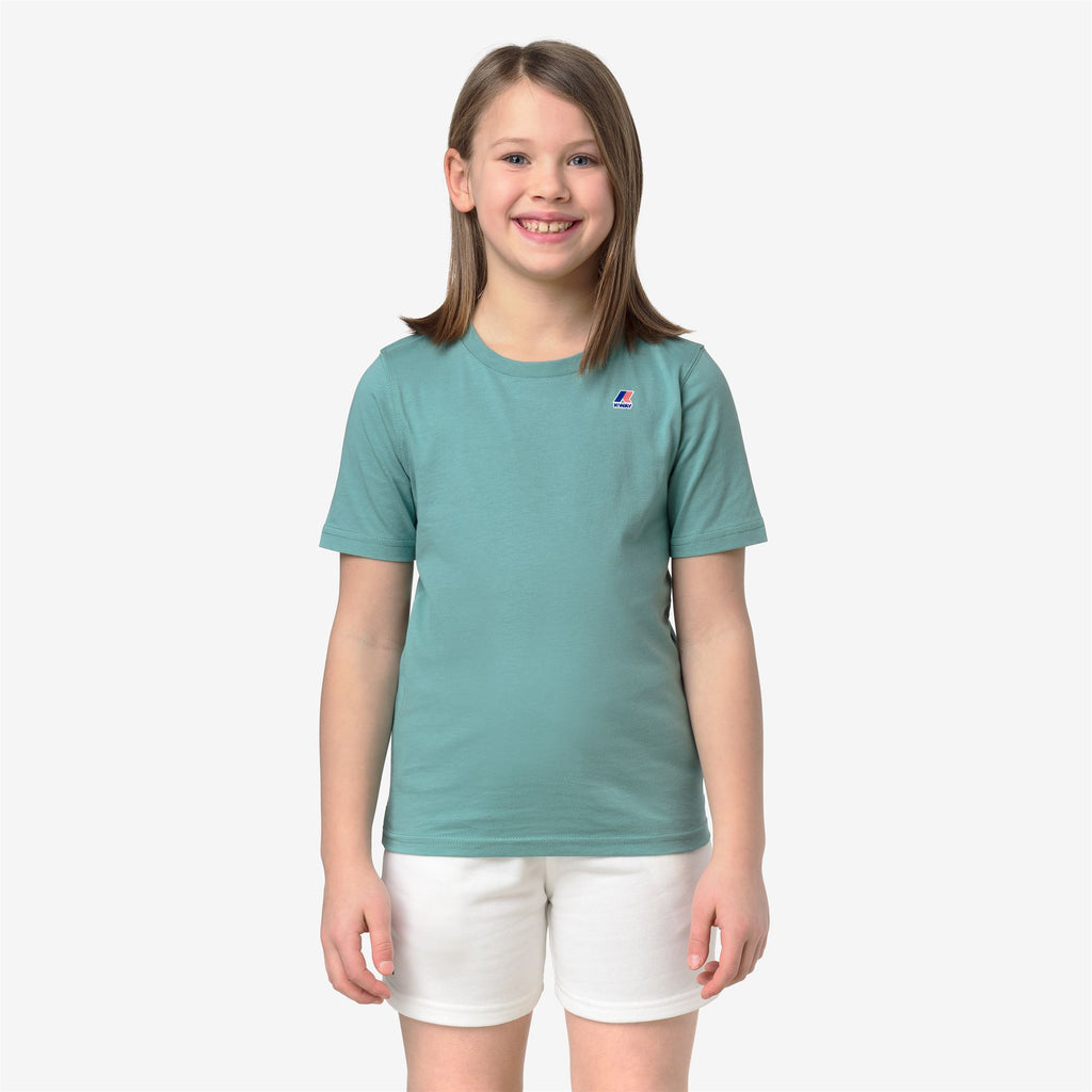 T-Shirts & Top_KID UNISEX_P. LEONIDE_T-Shirt_Green Mine - Commercial 4