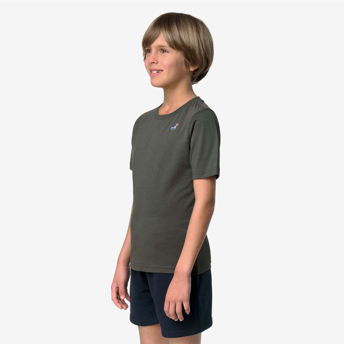 T-Shirts & Top_KID UNISEX_P. LEONIDE_T-Shirt_GREEN BLACKISH - Commercial 5