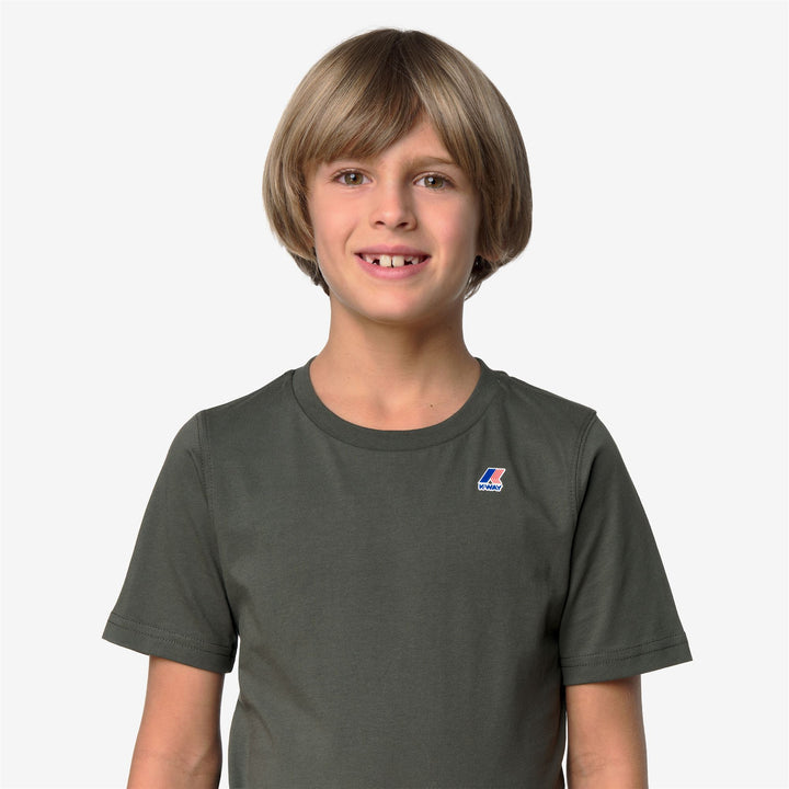 P. LEONIDE - T-ShirtsTop - T-Shirt - Kid unisex - GREEN BLACKISH 3