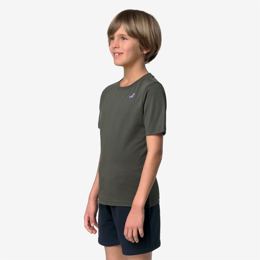 T-Shirts & Top_KID UNISEX_P. LEONIDE_T-Shirt_GREEN BLACKISH - Commercial 5