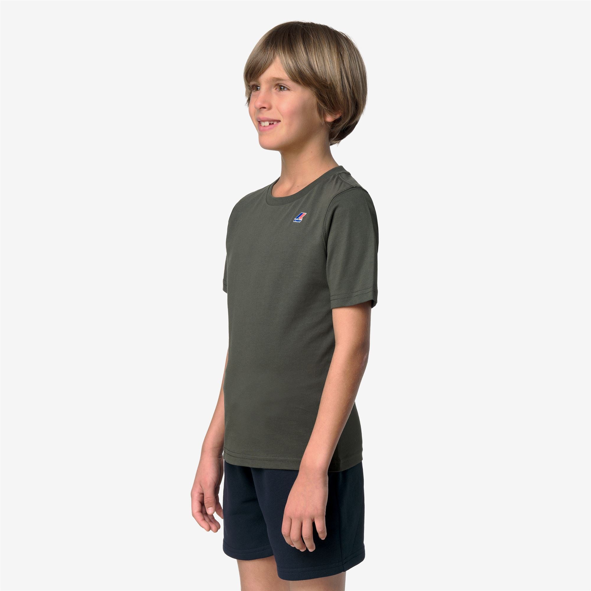 T-Shirts & Top_KID UNISEX_P. LEONIDE_T-Shirt_GREEN BLACKISH - Commercial 5