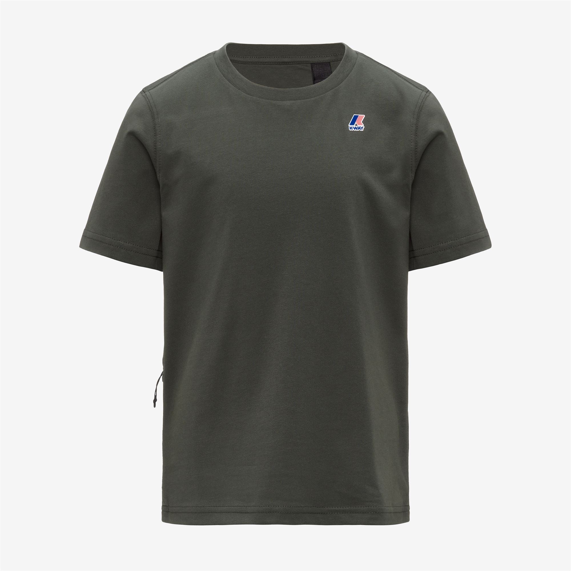 T-Shirts & Top_KID UNISEX_P. LEONIDE_T-Shirt_GREEN BLACKISH - Commercial 1