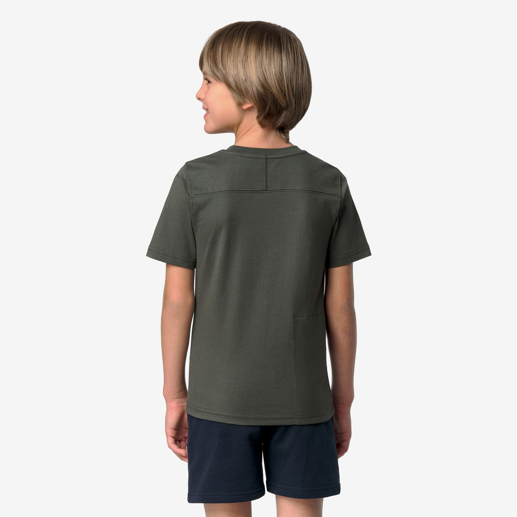 T-Shirts & Top_KID UNISEX_P. LEONIDE_T-Shirt_GREEN BLACKISH - Commercial 6