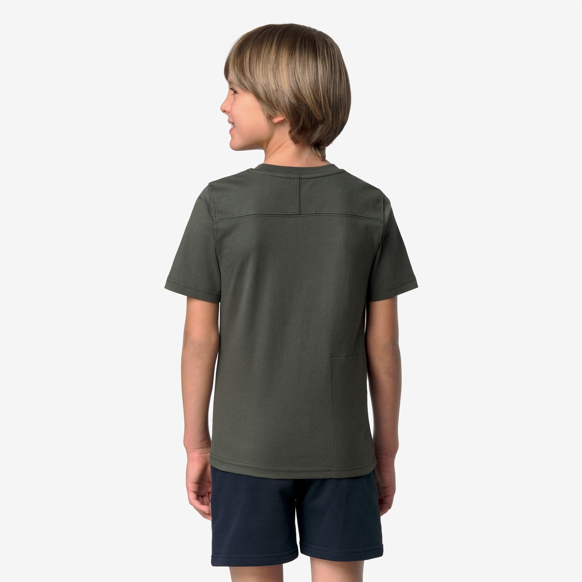 T-Shirts & Top_KID UNISEX_P. LEONIDE_T-Shirt_GREEN BLACKISH - Commercial 6