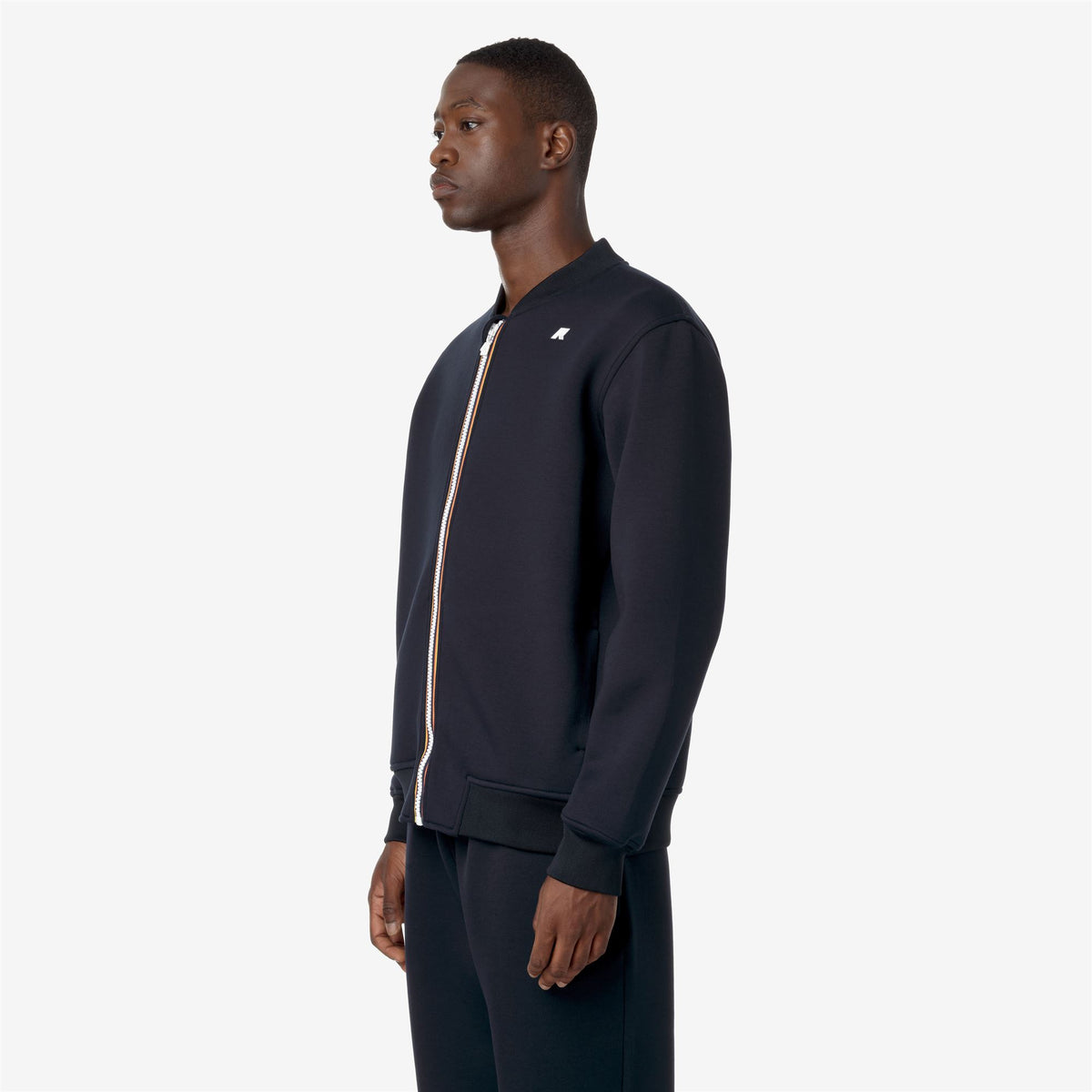 Fleece_MAN_ABEL SPACER_Jacket_Blue Depth - Commercial 5