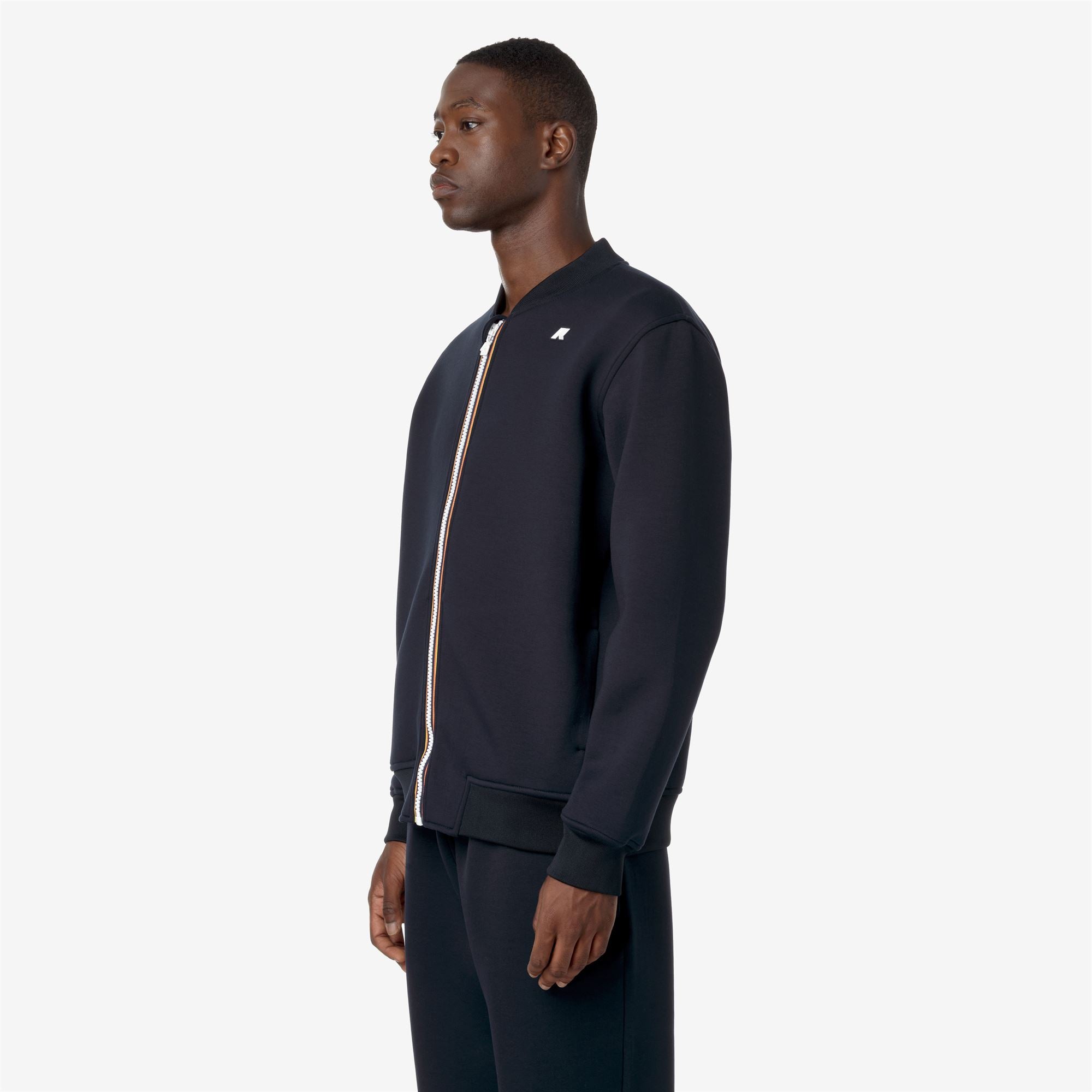 Fleece_MAN_ABEL SPACER_Jacket_Blue Depth - Commercial 5