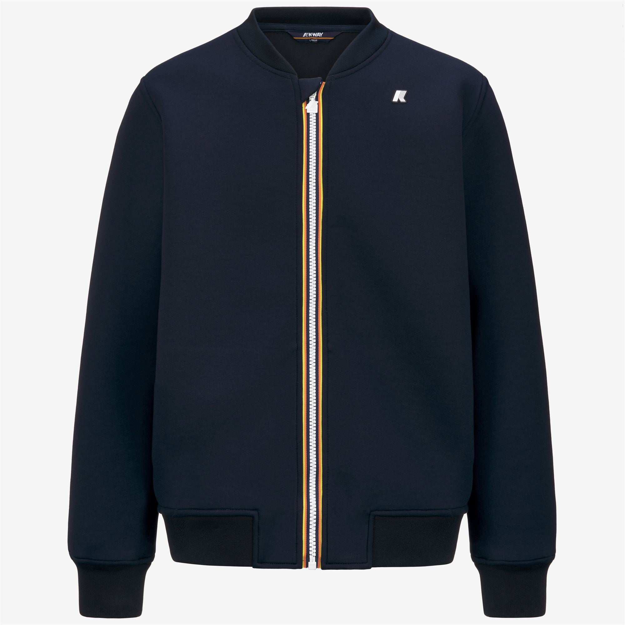 Fleece_MAN_ABEL SPACER_Jacket_Blue Depth - Commercial 1