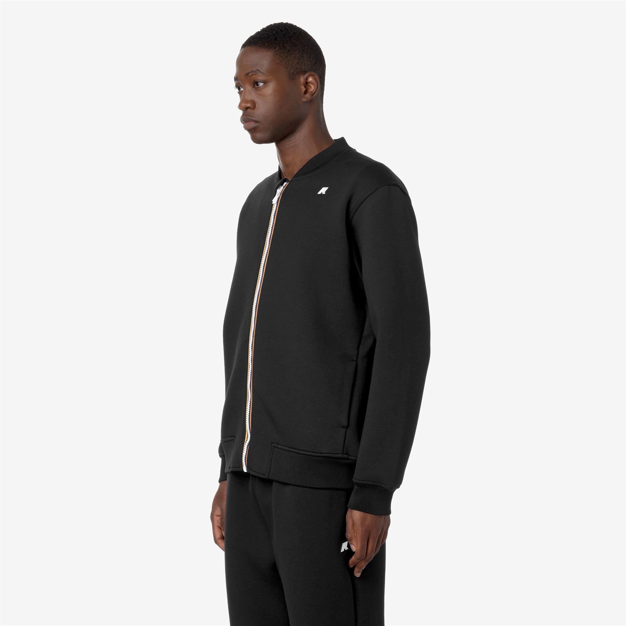 Fleece_MAN_ABEL SPACER_Jacket_Black Pure - Commercial 5