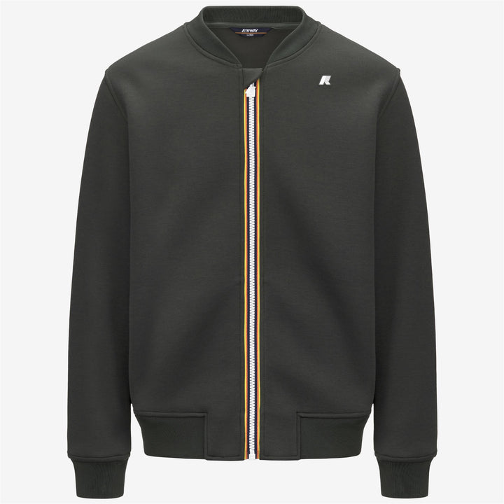 Giacca Bomber Fleece Calda Uomo Verde Scuro per Attività All'Aperto 1