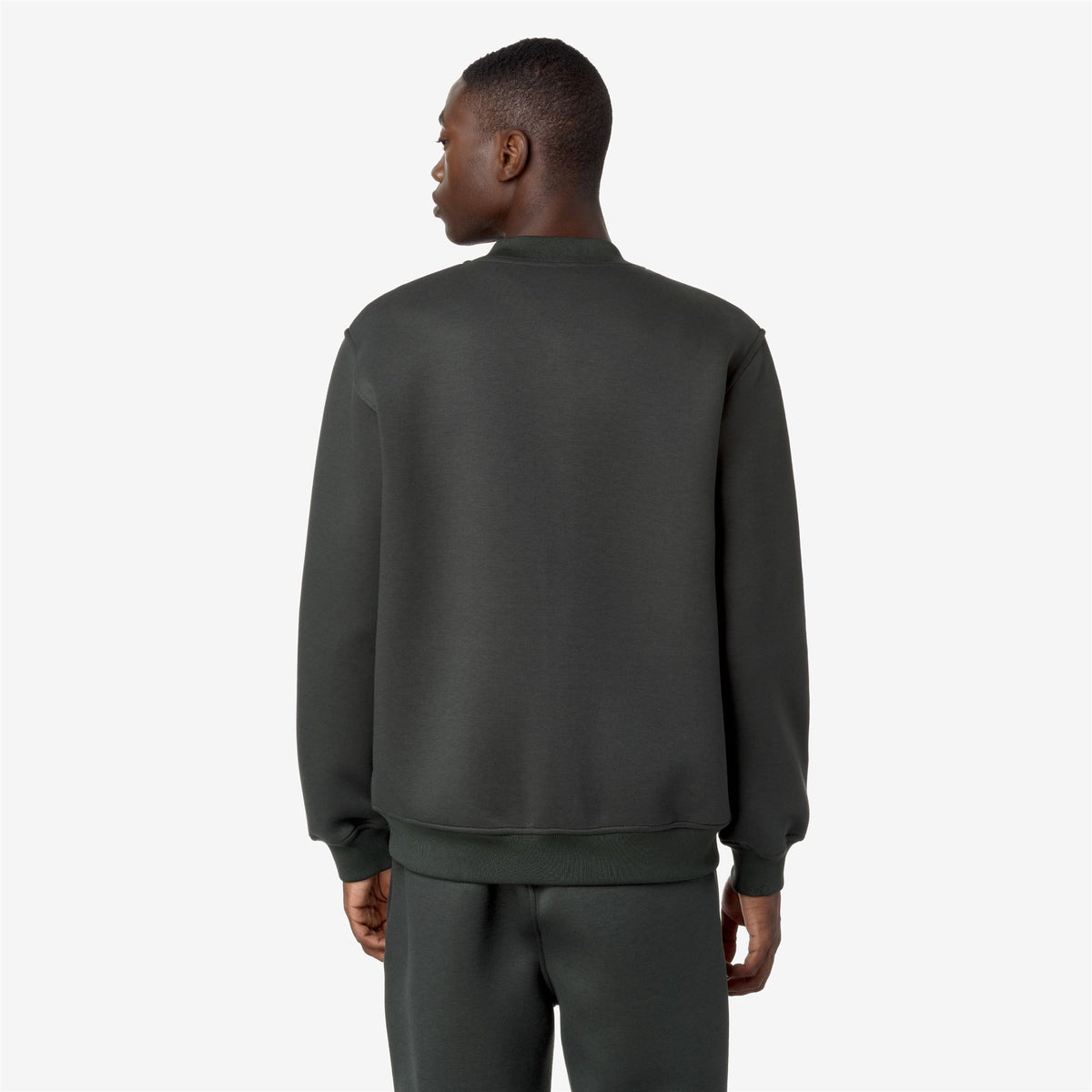 Fleece_MAN_ABEL SPACER_Jacket_GREEN BLACKISH - Commercial 6