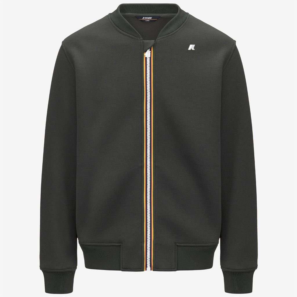 Fleece_MAN_ABEL SPACER_Jacket_GREEN BLACKISH - Commercial 1