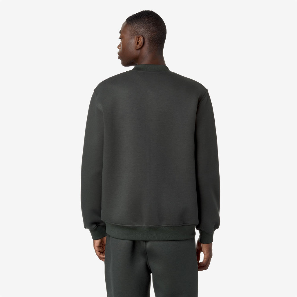 Fleece_MAN_ABEL SPACER_Jacket_GREEN BLACKISH - Commercial 6