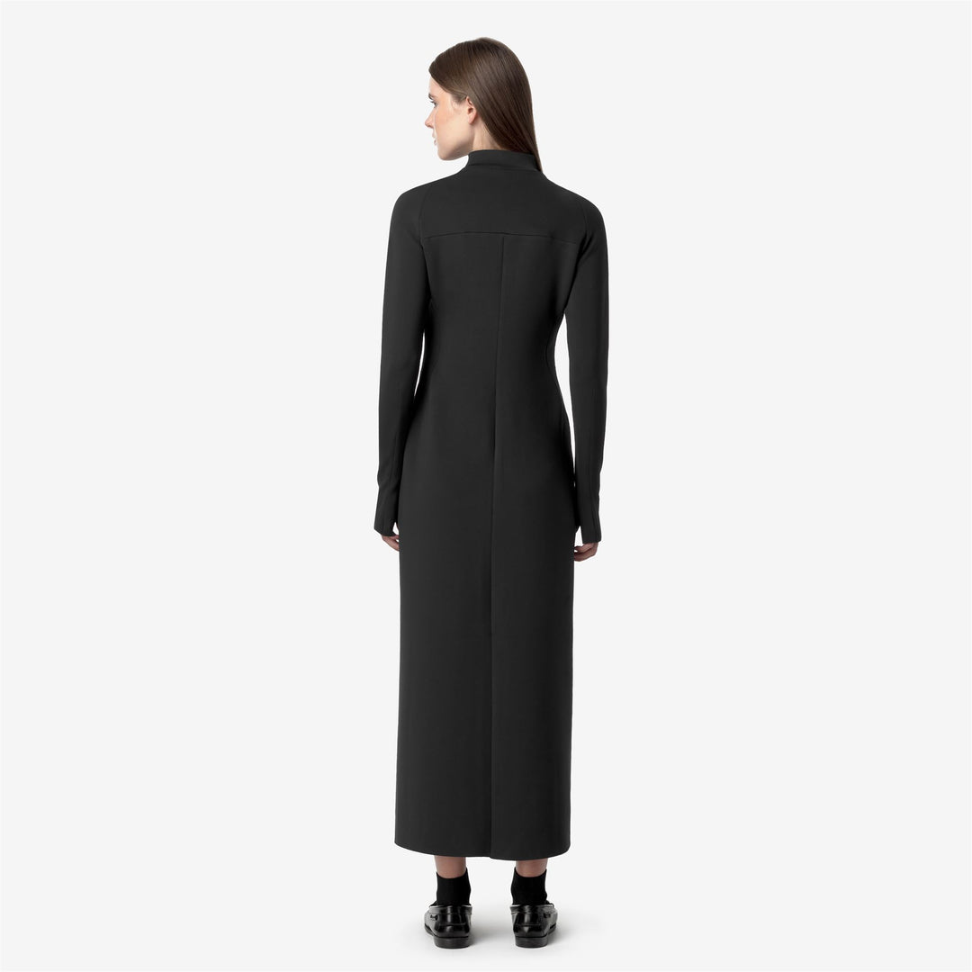 Dresses Woman SHASY SCUBA Long BLACK ASH