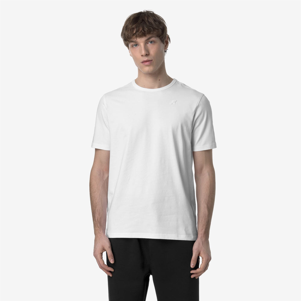 Grey White Men's Lightweight Stretch T-Shirt for City Wear 02