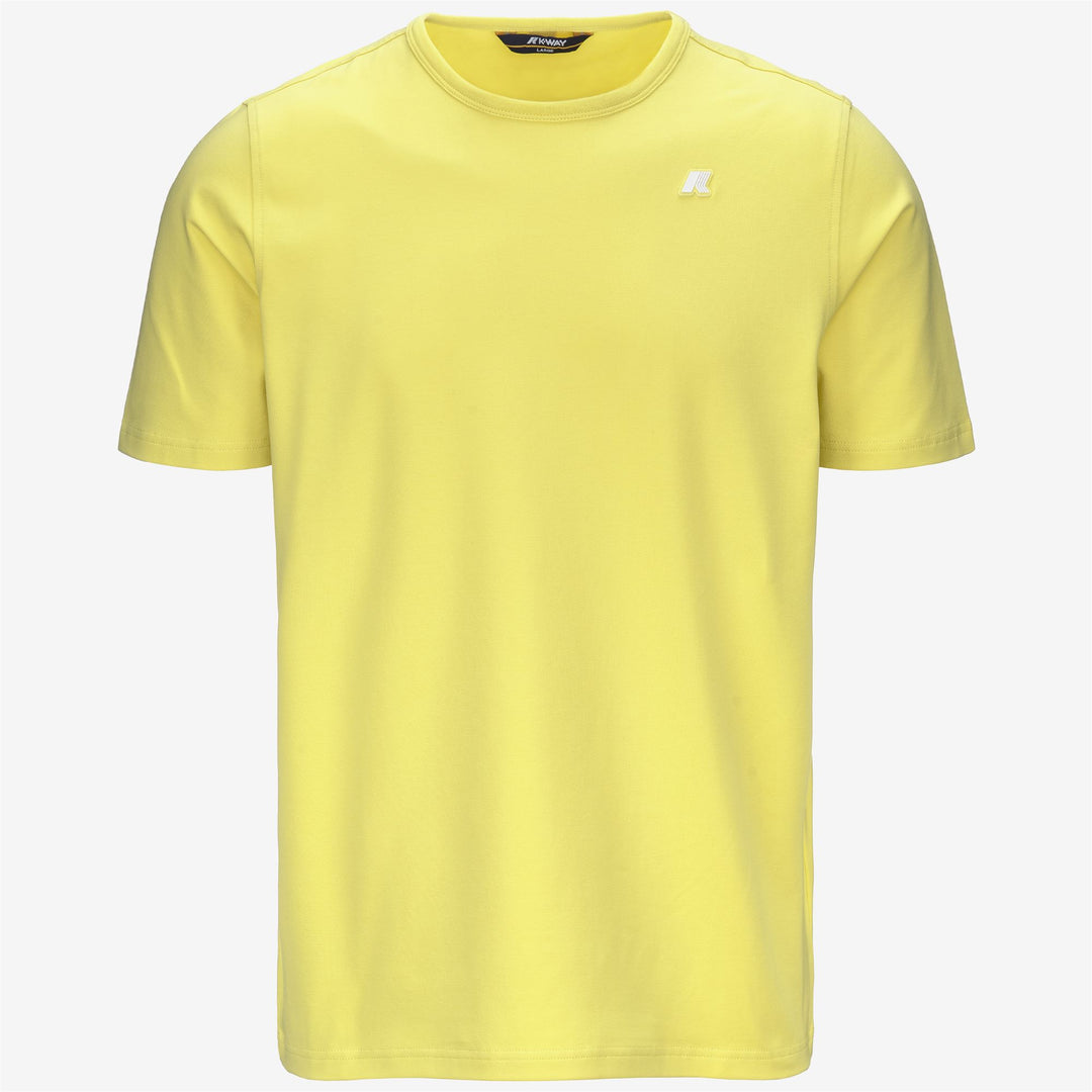 T-shirt da uomo in cotone elasticizzato leggero, verde 01