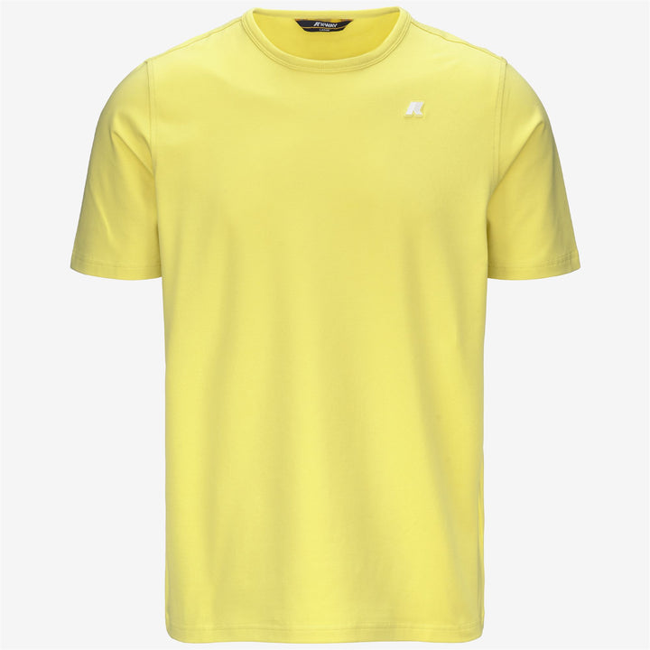 T-shirt da uomo in cotone elasticizzato leggero, verde 1