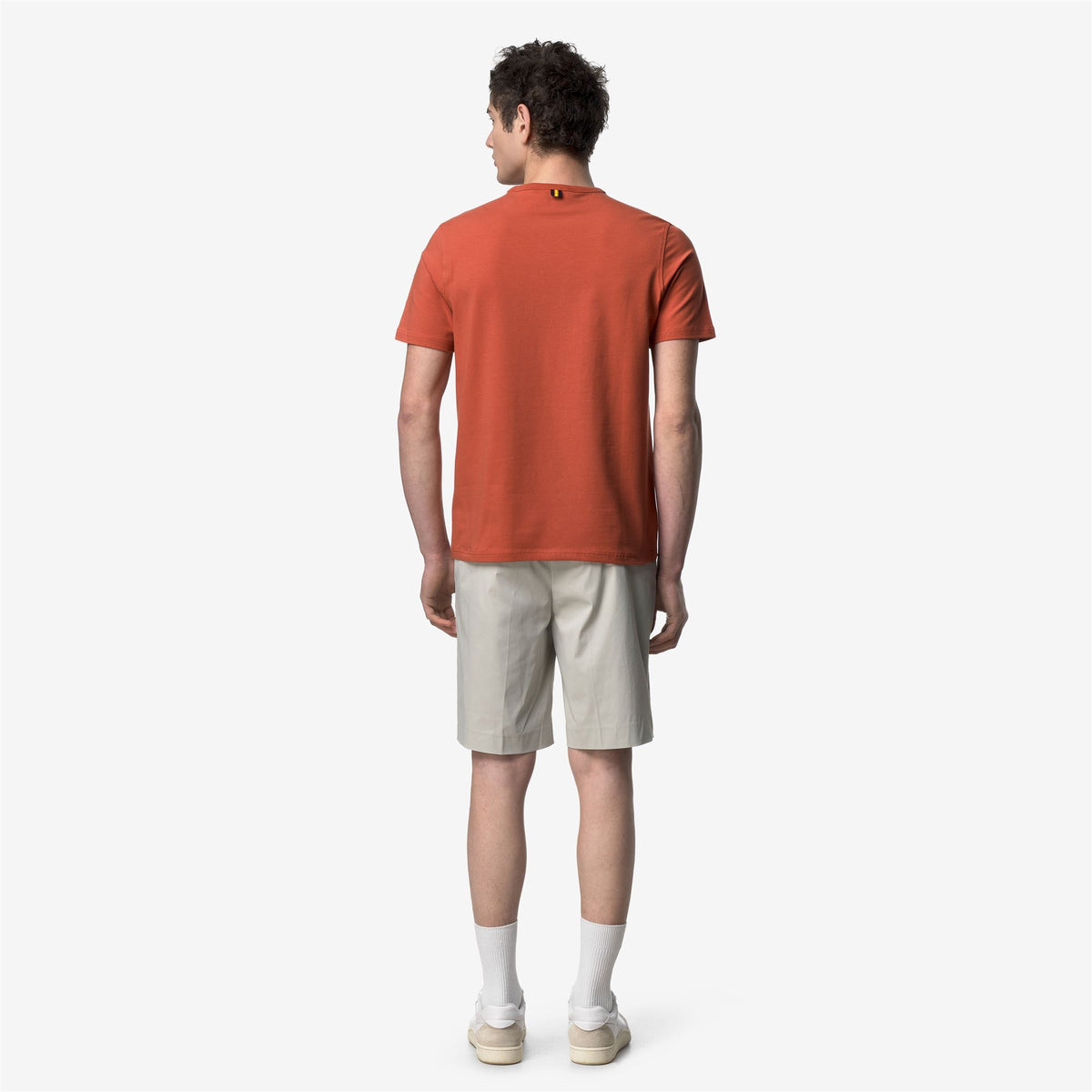 T-Shirts & Top_Man_ADAME LIGHT STRETCH JERSEY_T-Shirt_Orange Brownish - Commercial 6