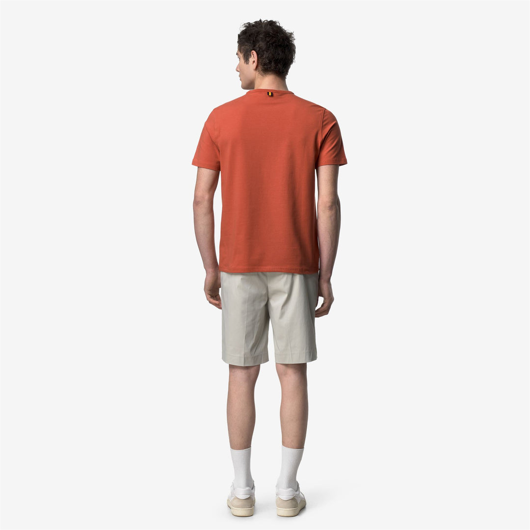ADAME LIGHT STRETCH JERSEY - T-ShirtsTop - T-Shirt - Man - ORANGE BROWNISH main