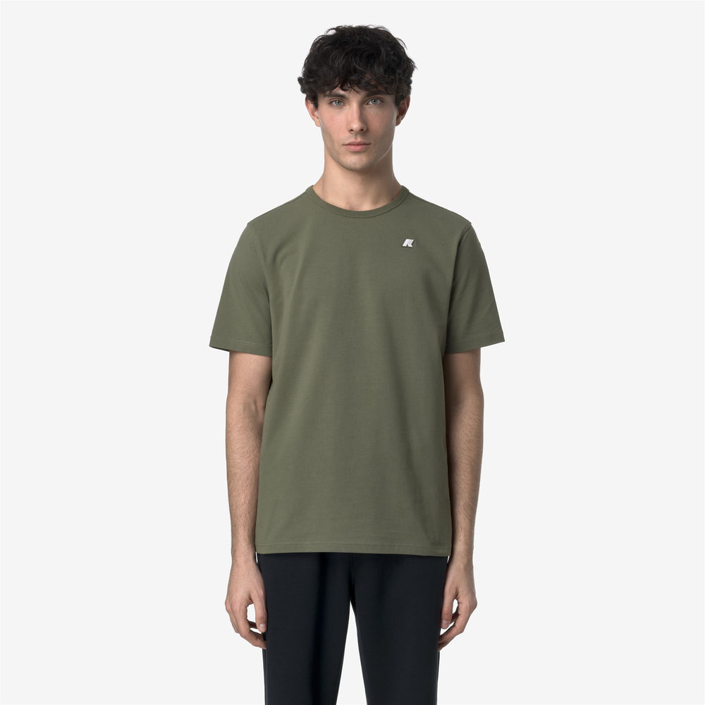 Lichen Green Men's Lightweight Stretch T-Shirt for City Wear 02