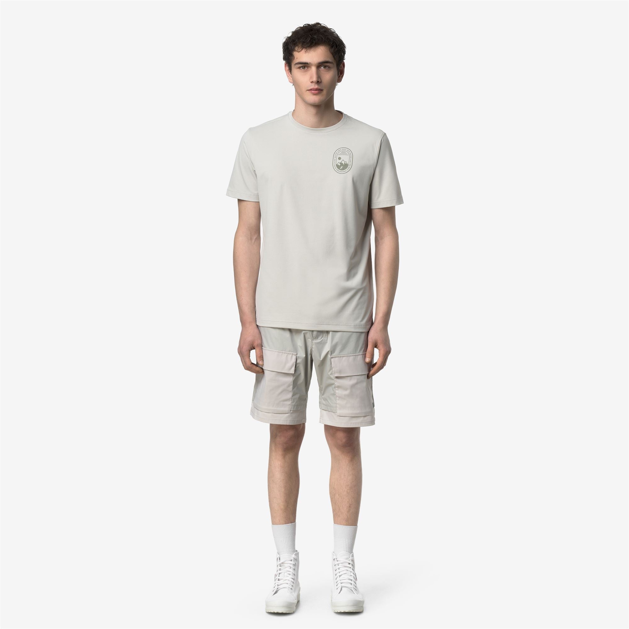 T-Shirts & Top_Man_GRAPHEL_T-Shirt_BEIGE LT - Commercial 4