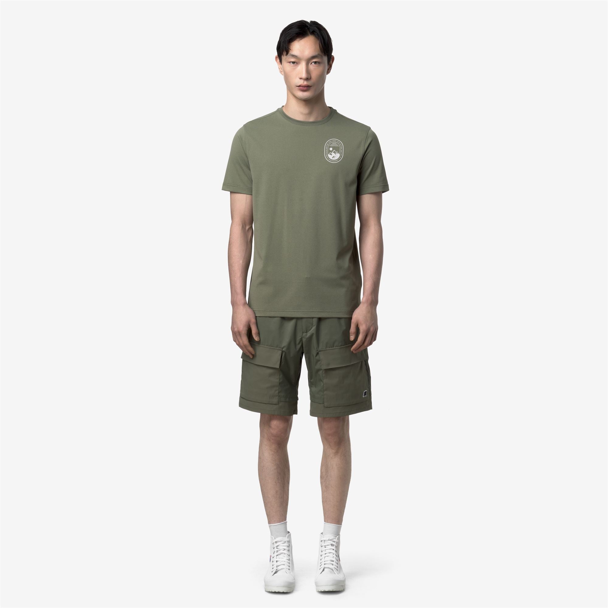 T-Shirts & Top_Man_GRAPHEL_T-Shirt_Green Lichen - Commercial 4