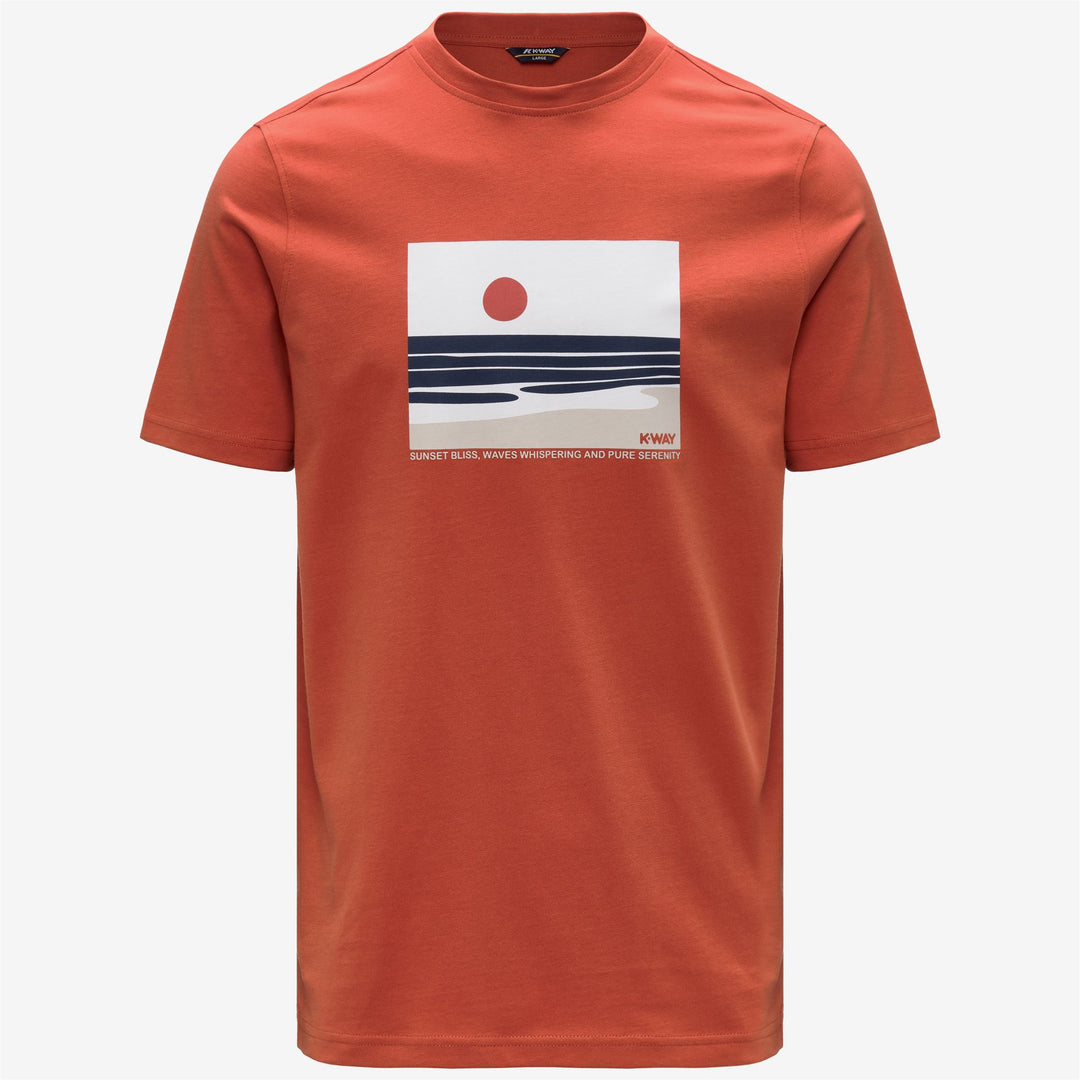 ODOM JERSEY SUNSET - T-ShirtsTop - T-Shirt - Man - ORANGE BROWNISH 01