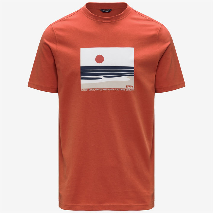 ODOM JERSEY SUNSET - T-ShirtsTop - T-Shirt - Man - ORANGE BROWNISH 1