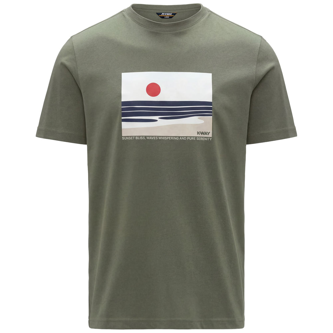 ODOM JERSEY SUNSET - T-ShirtsTop - T-Shirt - Uomo - GREEN LICHEN 01