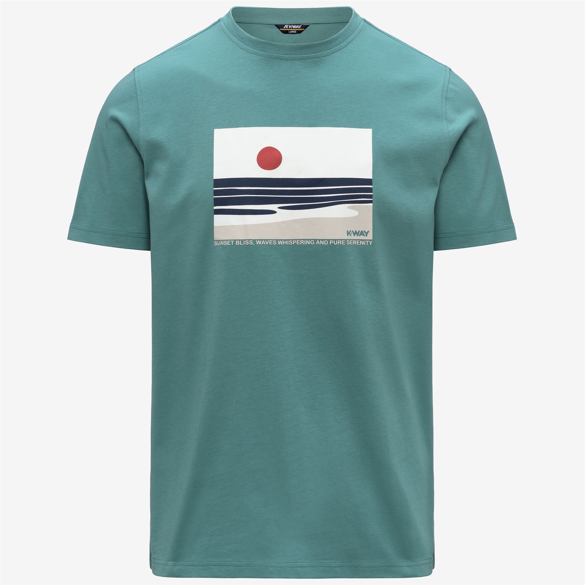 T-Shirts & Top_Man_ODOM JERSEY SUNSET_T-Shirt_Green Mine - Commercial 1