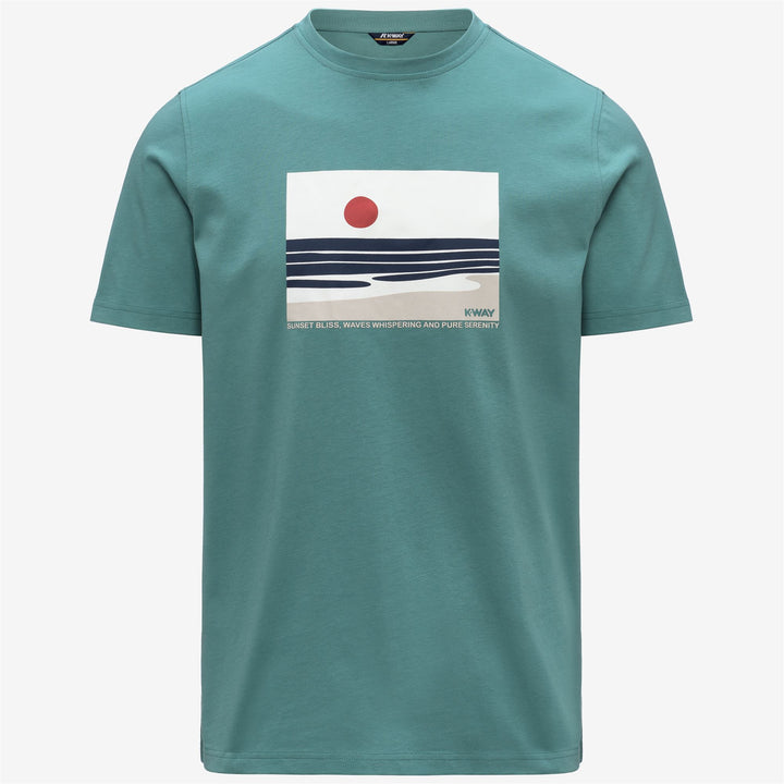 ODOM JERSEY SUNSET T-Shirt & Top T-Shirt Uomo Green Mine 5