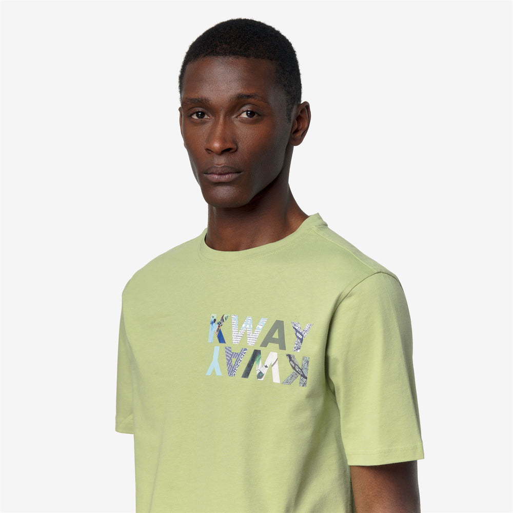 ODOM SLIM JERSEY KWAY LETTERING - T-ShirtsTop - T-Shirt - Man - GREEN DK LIME 02