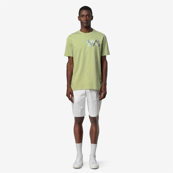 ODOM SLIM JERSEY KWAY LETTERING - T-ShirtsTop - T-Shirt - Man - GREEN DK LIME 4