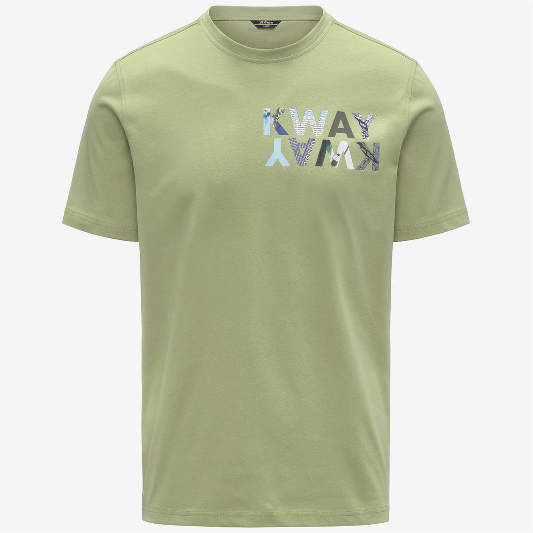 ODOM SLIM JERSEY KWAY LETTERING - T-ShirtsTop - T-Shirt - Man - GREEN DK LIME 01