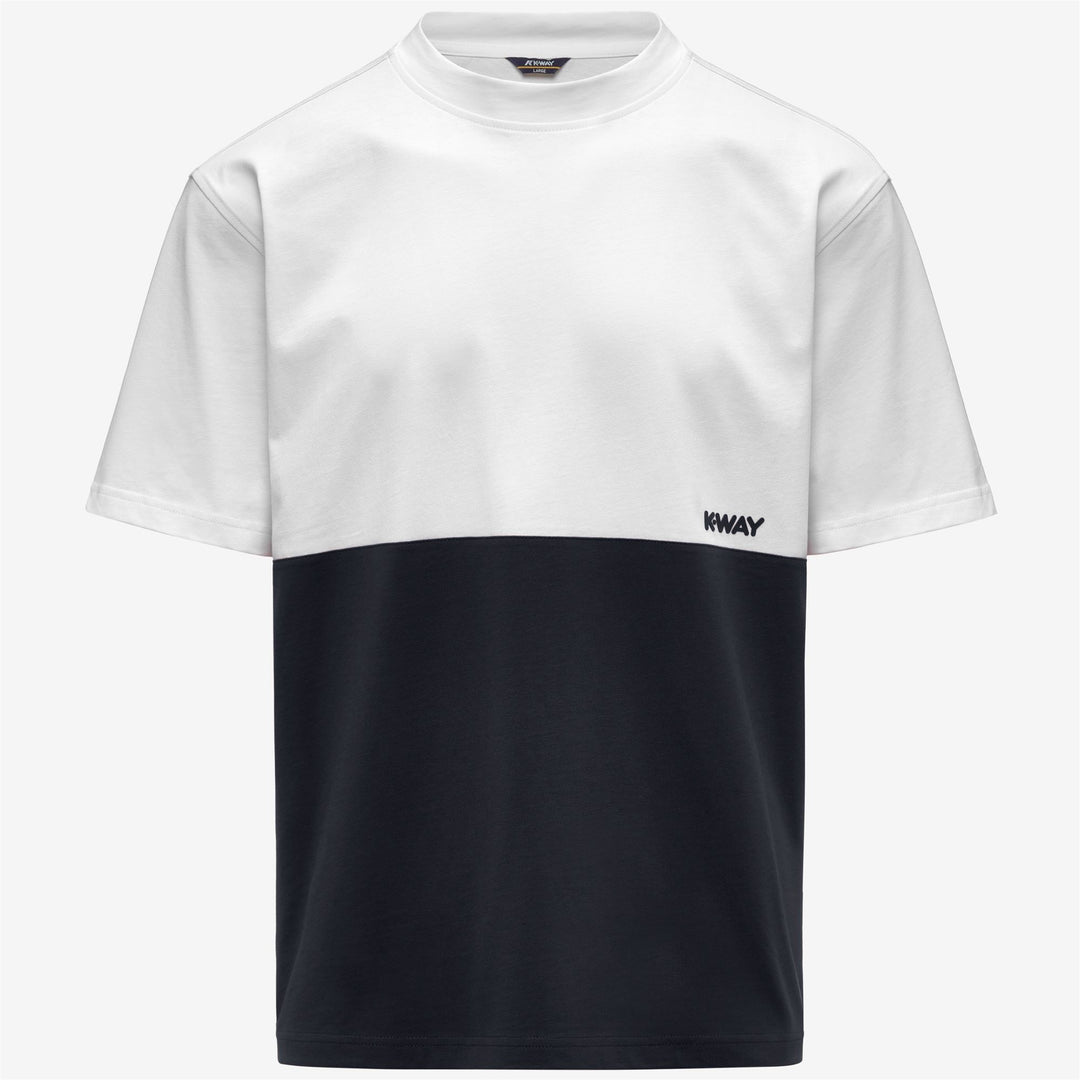 SOLO JERSEY COLORBLOCK - T-ShirtsTop - T-Shirt - Man - BLUE DEPTH-WHITE 01