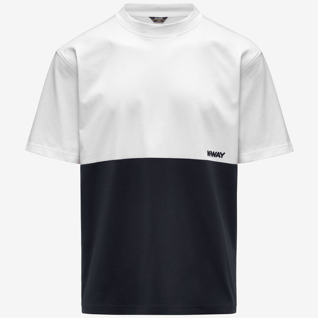 T-Shirts & Top_Man_SOLO JERSEY COLORBLOCK_T-Shirt_Blue Depth - White - Commercial 1