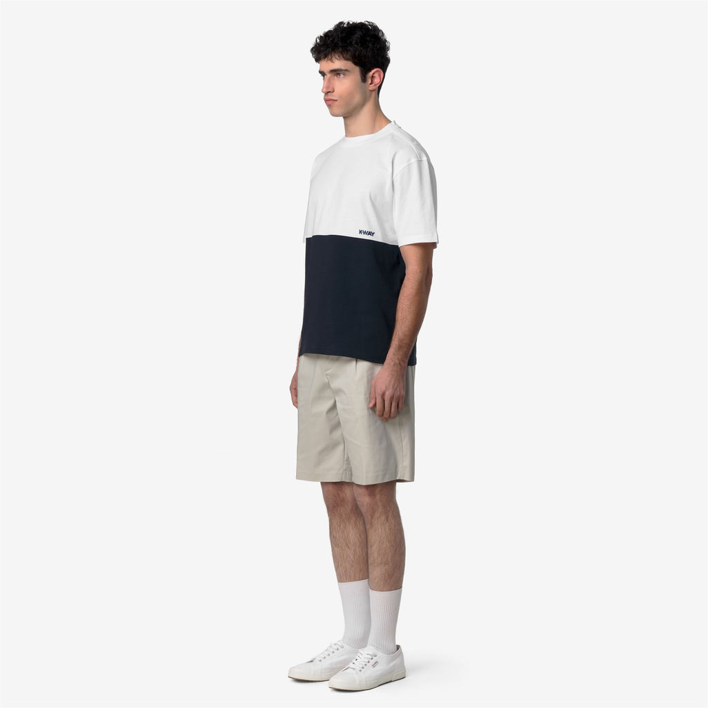 T-Shirts & Top_Man_SOLO JERSEY COLORBLOCK_T-Shirt_Blue Depth - White - Commercial 5