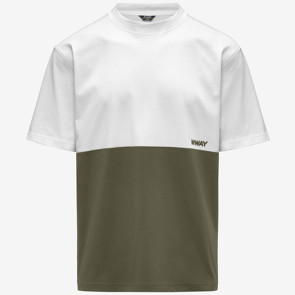 T-Shirts & Top_Man_SOLO JERSEY COLORBLOCK_T-Shirt_Green Lichen - White - Commercial 1