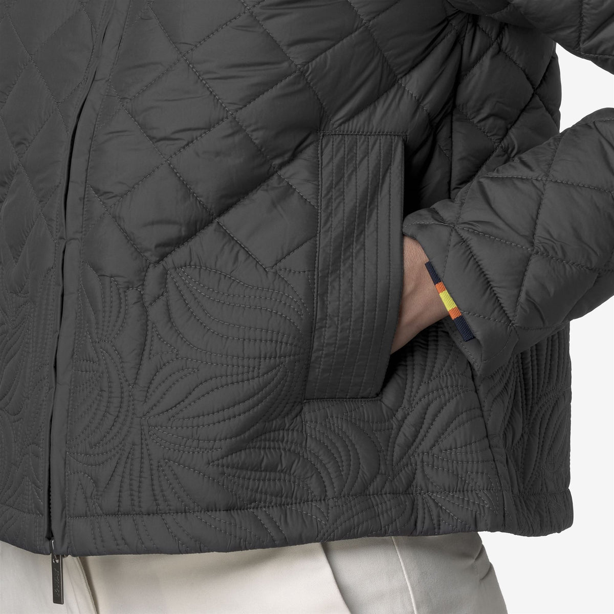Jackets_WOMAN_ADELY PREMIUM WARM_Short_Grey Shadow Dark - Grey Shadow Dk - Commercial 7