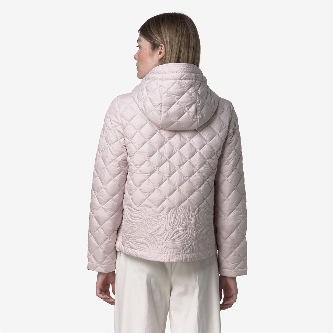 Chaqueta corta elegante de mujer gris con bordado floral main