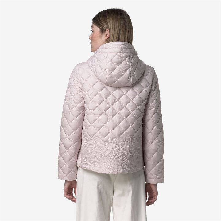 Chaqueta corta elegante de mujer gris con bordado floral 5