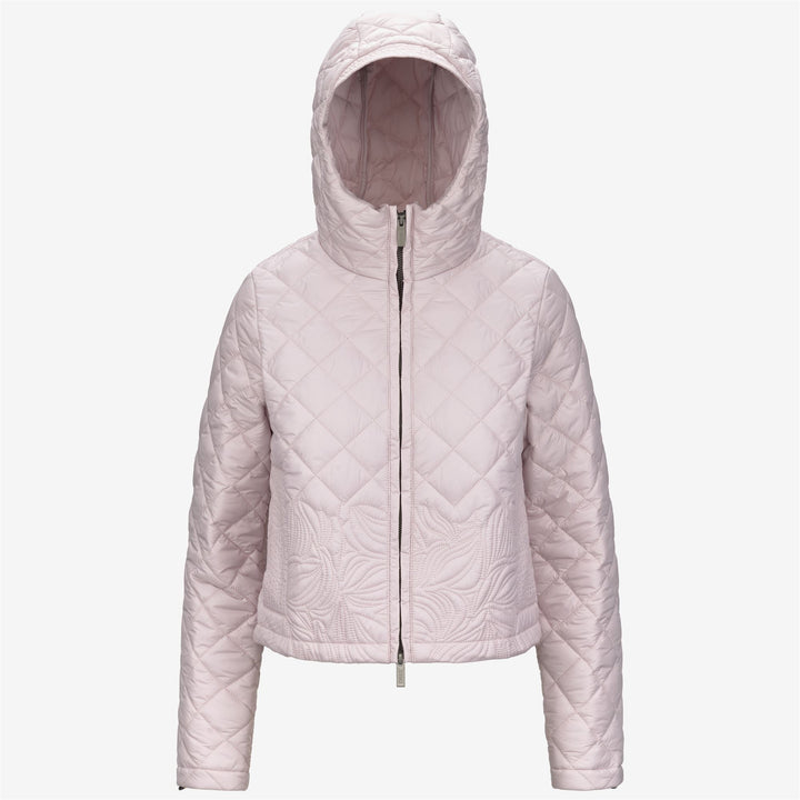 Chaqueta corta elegante de mujer gris con bordado floral 1