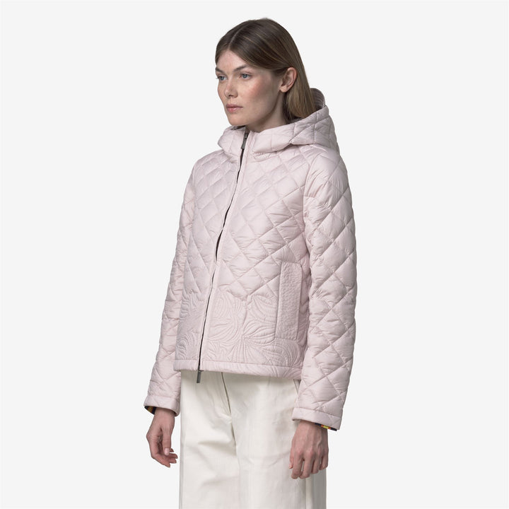 Chaqueta corta elegante de mujer gris con bordado floral 4