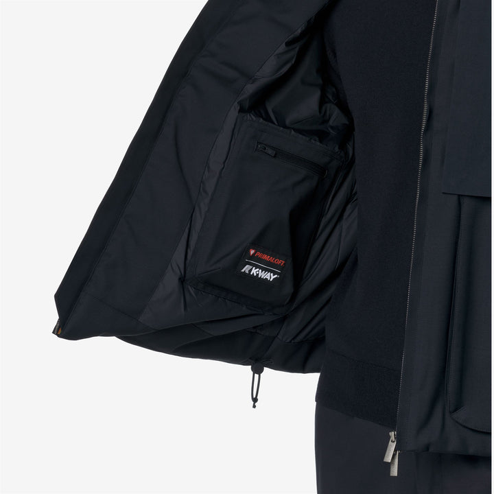 Blue Men's Short Wool-Nylon Jacket for Transitional Weather 3