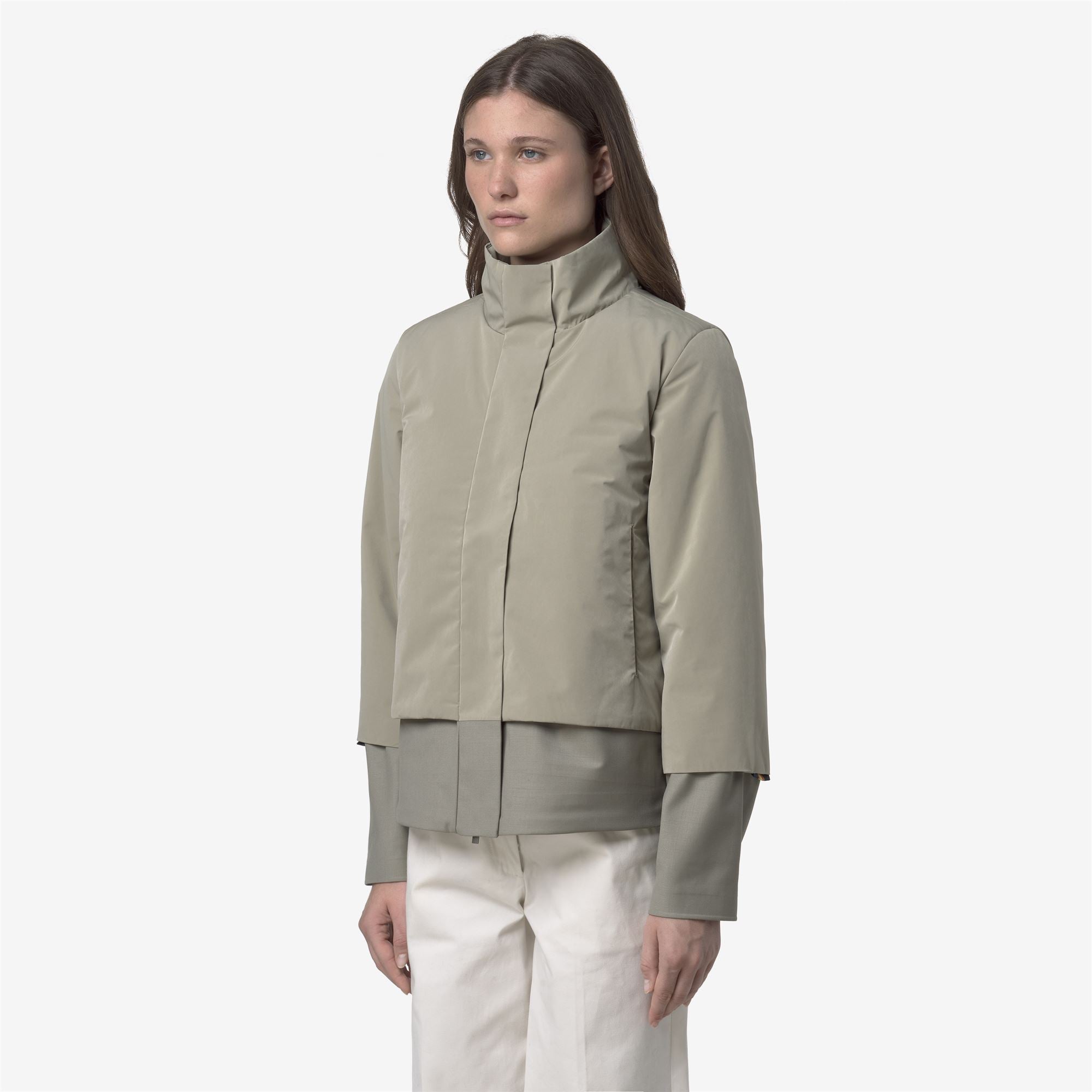 Jackets_WOMAN_ISAN WOOL NYLON MIX_Short_Green Oak-Green Oak - Green Oak - Commercial 5