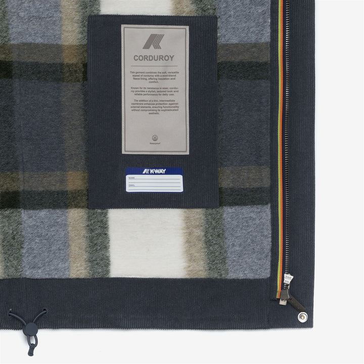 Giacca da uomo in velluto a coste blu con imbottitura PrimaLoft 2